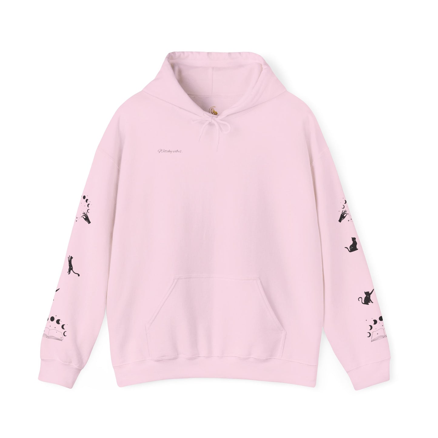 Celestial Print Unisex Hoodie, Cozy Casual Wear, Astrological Gift, Stars and Moons Sweatshirt, Everyday Comfortable Style