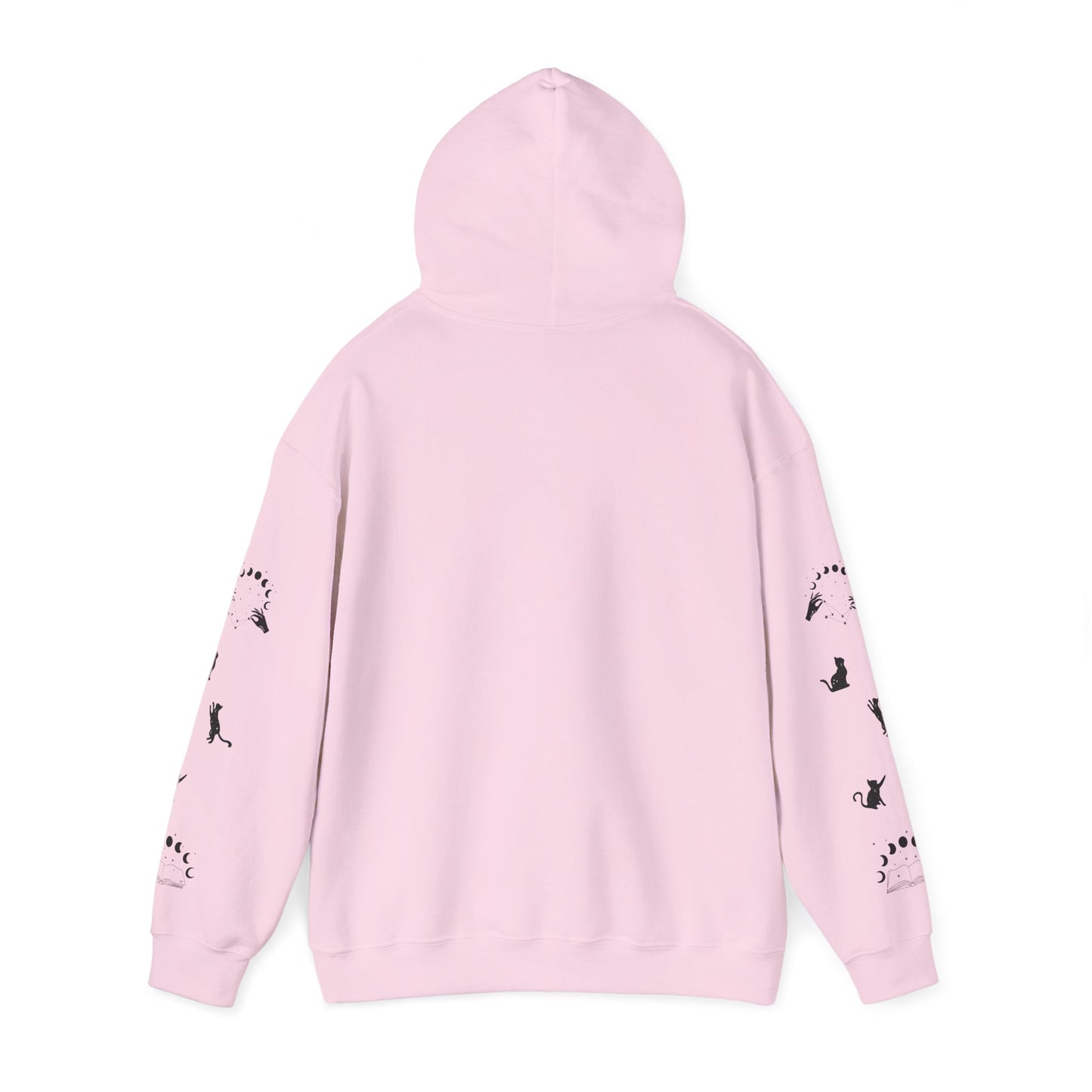 Celestial Print Unisex Hoodie, Cozy Casual Wear, Astrological Gift, Stars and Moons Sweatshirt, Everyday Comfortable Style