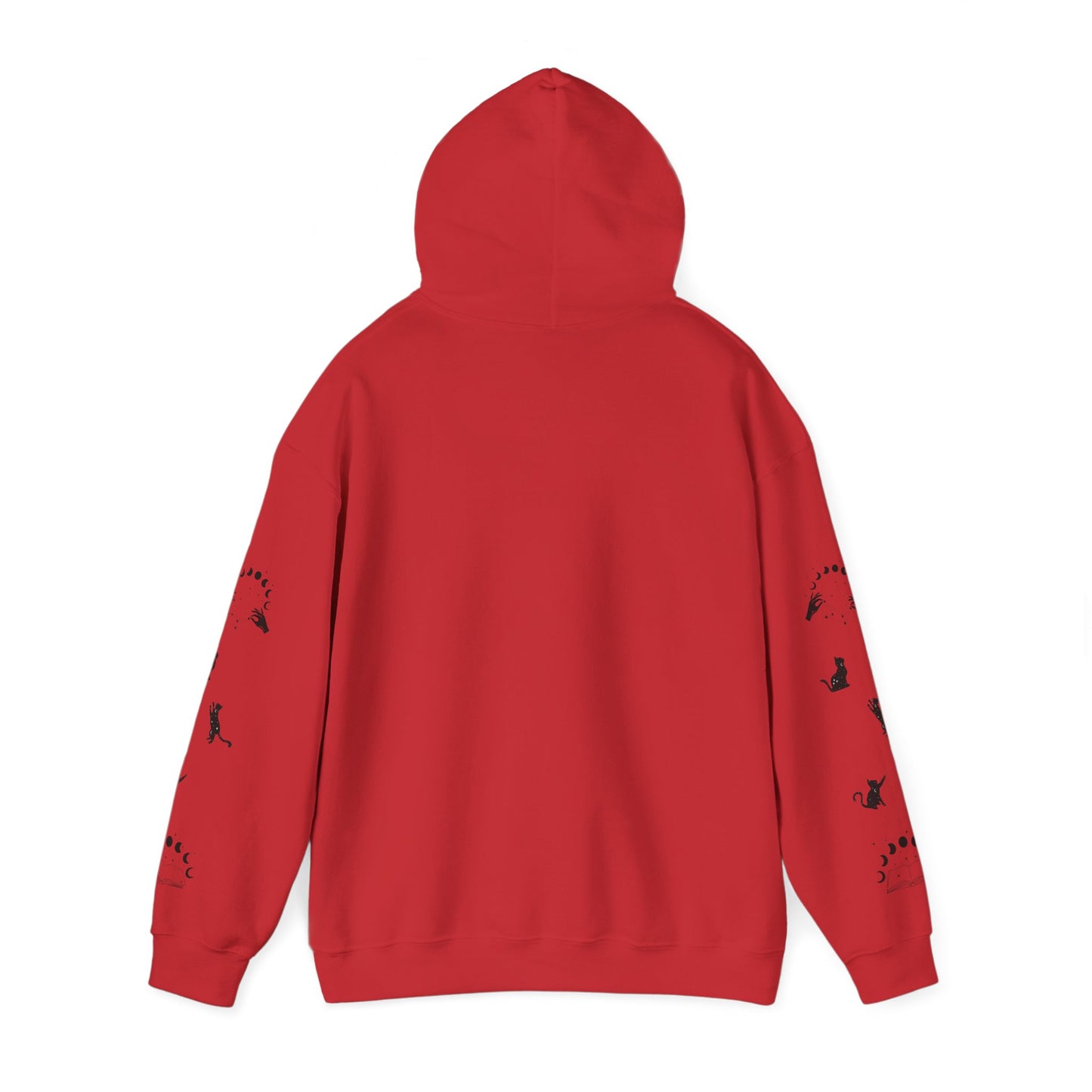 Celestial Print Unisex Hoodie, Cozy Casual Wear, Astrological Gift, Stars and Moons Sweatshirt, Everyday Comfortable Style