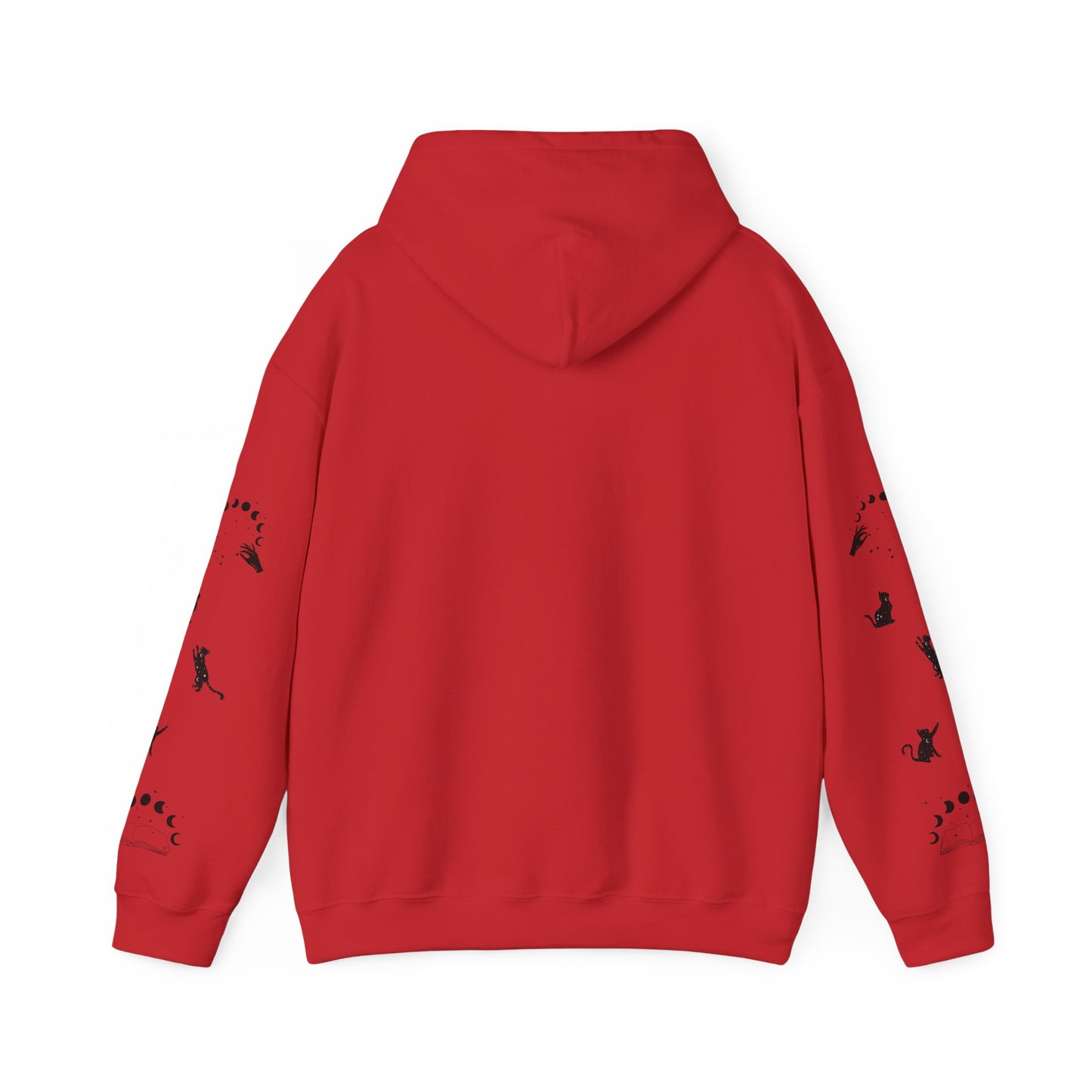 Celestial Print Unisex Hoodie, Cozy Casual Wear, Astrological Gift, Stars and Moons Sweatshirt, Everyday Comfortable Style
