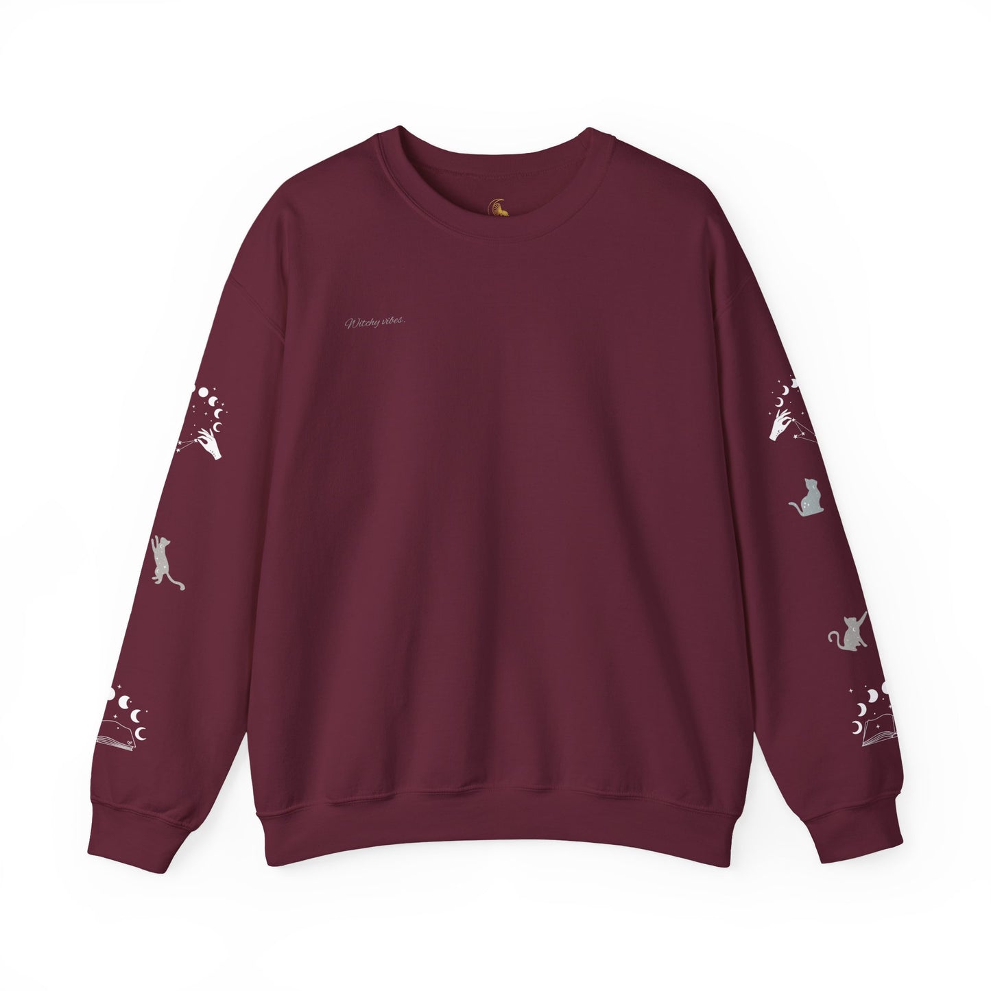 Celestial Print Unisex Sweatshirt, Cozy Casual Wear, Astrological Gift, Stars and Moons Sweatshirt, Everyday Comfortable Style