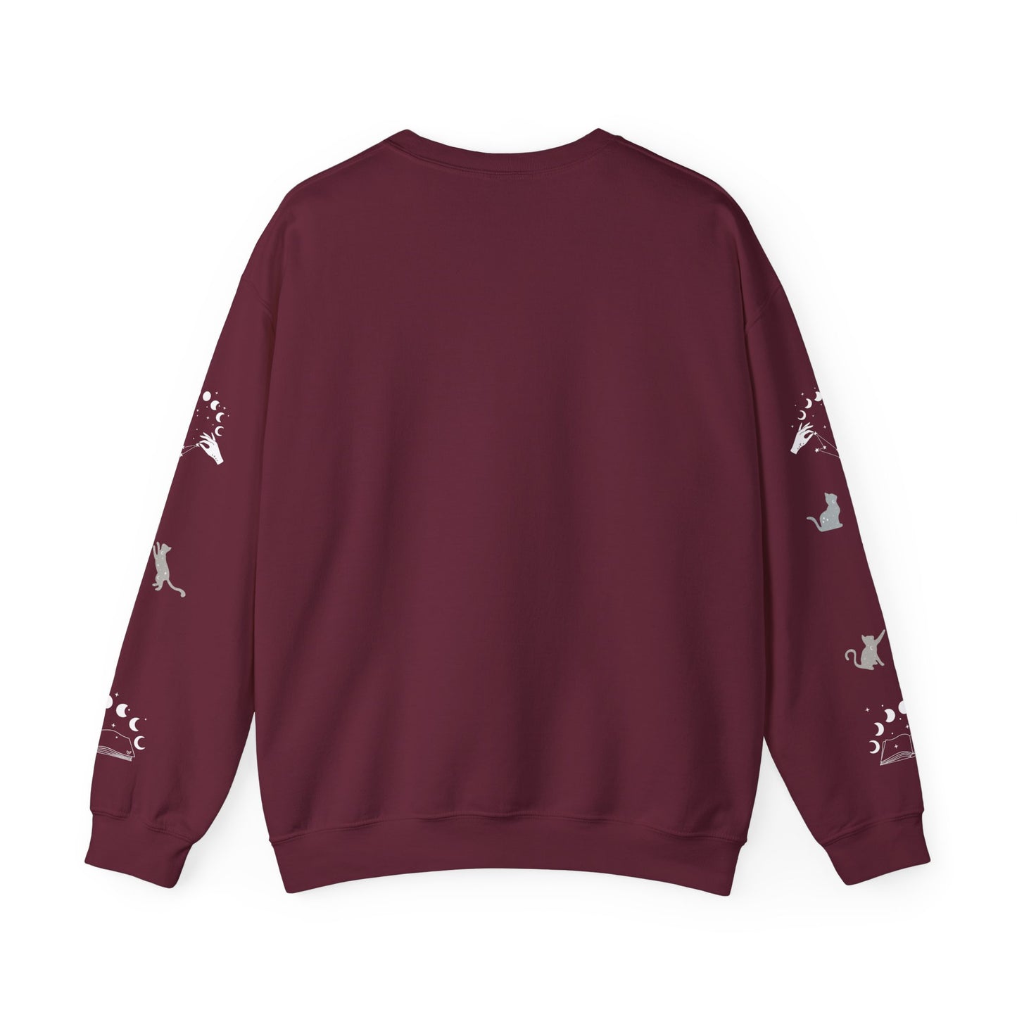 Celestial Print Unisex Sweatshirt, Cozy Casual Wear, Astrological Gift, Stars and Moons Sweatshirt, Everyday Comfortable Style