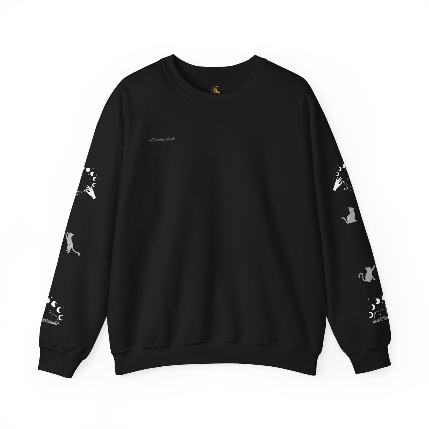 Celestial Print Unisex Sweatshirt, Cozy Casual Wear, Astrological Gift, Stars and Moons Sweatshirt, Everyday Comfortable Style