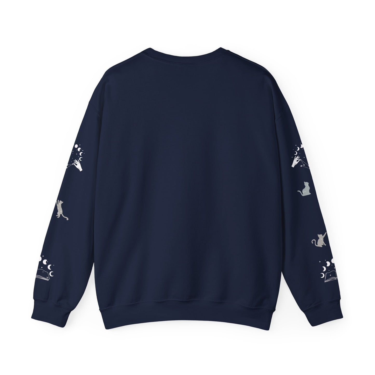 Celestial Print Unisex Sweatshirt, Cozy Casual Wear, Astrological Gift, Stars and Moons Sweatshirt, Everyday Comfortable Style