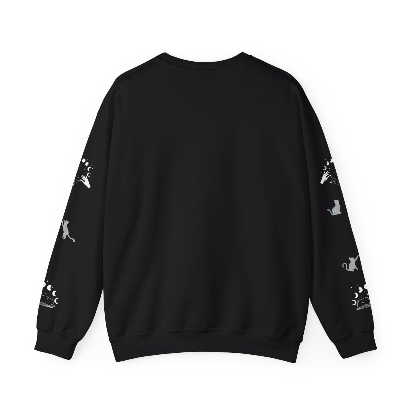 Celestial Print Unisex Sweatshirt, Cozy Casual Wear, Astrological Gift, Stars and Moons Sweatshirt, Everyday Comfortable Style