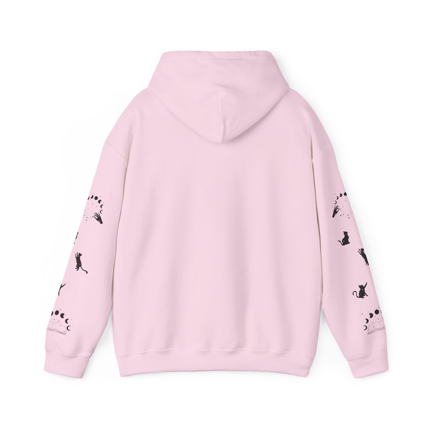 Celestial Print Unisex Hoodie, Cozy Casual Wear, Astrological Gift, Stars and Moons Sweatshirt, Everyday Comfortable Style